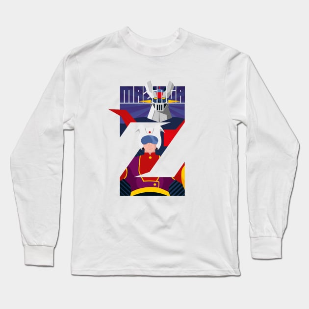 Mazinga Z Long Sleeve T-Shirt by Yexart